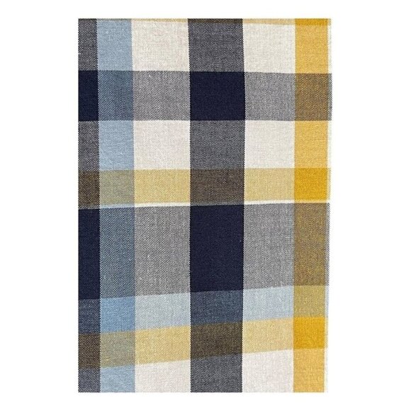 J. Crew Men’s Slim Flex Washed Button Down Oxford Shirt Size M Blue Yellow Plaid - Picture 3 of 5